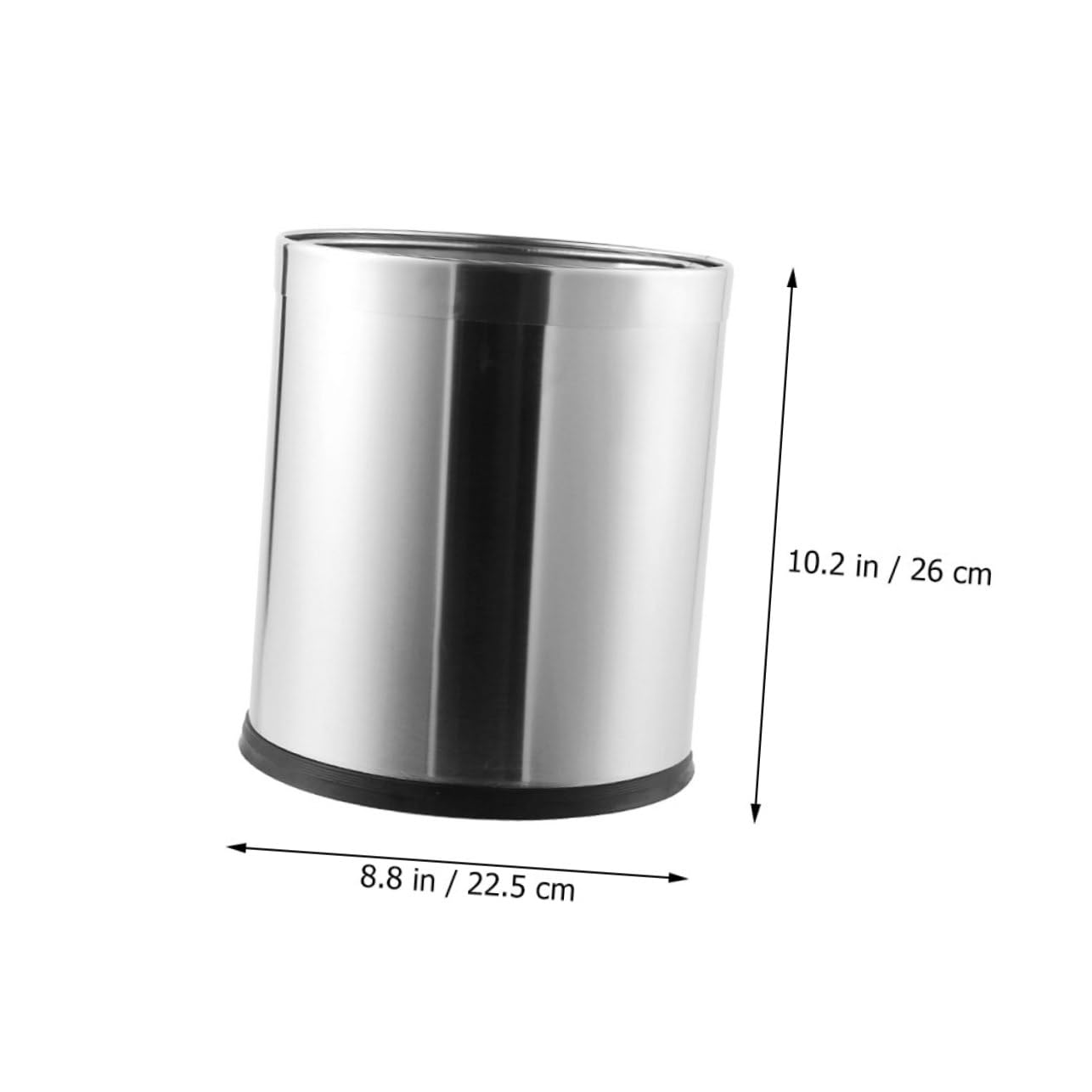 TOPBATHY Cestino in Acciaio Resistente Per Spazzatura Pattumiera Da Cucina Cestino Per Carta Straccia Versatile Per Ufficio e Camera Da Letto