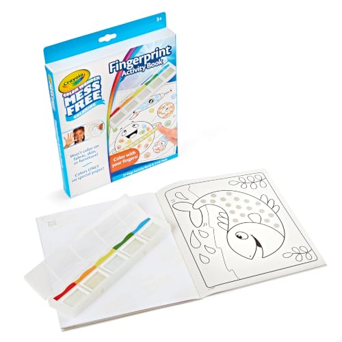 Crayola Color Wonder Mess Free Fingerprint Book, Toddler Finger Painting - image 2