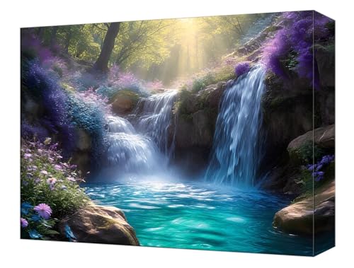 Peinture par numéro automne paysage grand format DIY coloriage numéroté