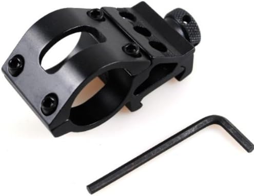 Ade Advanced Optics Tactical Flashlight 30mm Offset Picatinny Mount for Surefire, Laser, Tactical Flashlights and All 30mm Mountable Accessories