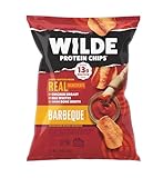WILDE Protein Chips Barbeque, Thin and Crispy High Protein Snacks, Keto Friendly, Low Carb Chips, Real Ingredients, 1.34oz (Pack of 8)
