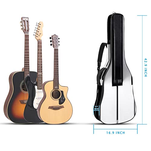 Housse de transport étanche pour guitare avec bandoulière réglable Noir et blanc, Multicolore 01., 42.9×16.9×4.7 in… - Les Beatles, Paul McCartney, John Lennon, RIngo Starr, George Harrison Housse de transport étanche pour guitare avec bandoulière réglable Noir et blanc, Multicolore 01., 42.9x16.9x4.7 in… – Image 6