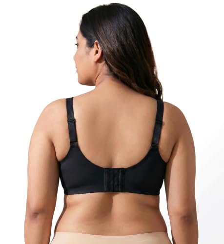 Image of Women's Maternity Feeding Bra, Front Open Snap Button Nursing Bra, Adjustable Shoulder Straps, Wirefree Full Coverage, Soft Non-Padded Breastfeeding Bra for Pregnancy & Lactation