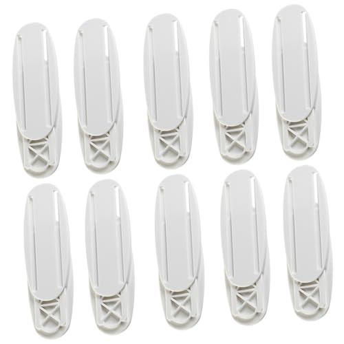 HOMSFOU 10 Pares Administrador De Cables Soporte para Cables del Panel De Conexiones Portapunzones Divisor De Salida Puntos De Venta Pegatinas Regleta Ocultador Abdominales