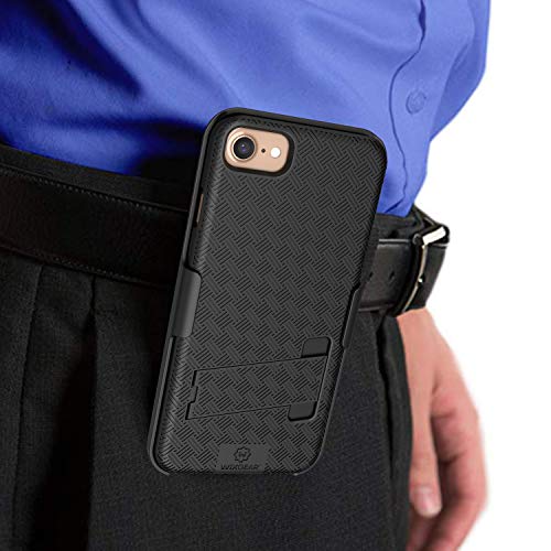 Wizgear coque clip ceinture iPhone 7 holster de protection avec support noir iPhone 8