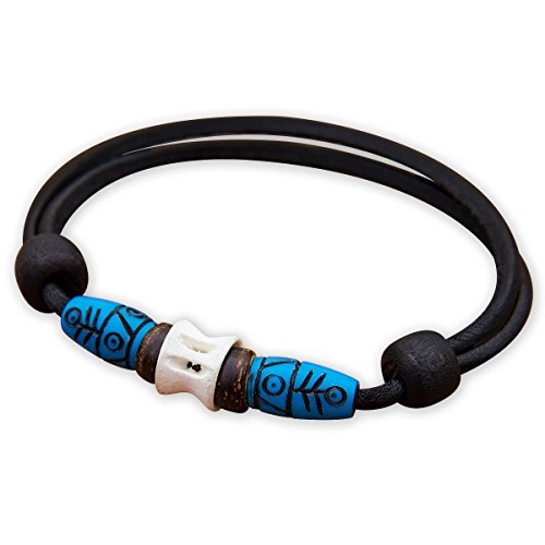 Preisvergleich Produktbild HANA LIMA ® Lederarmband Surferarmband Herren Damen Armband Herrenarmband Damenarmband