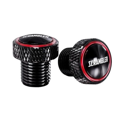 Tapones de retrovisores para Scrambler 800 cubiertas de aluminio anodizado negro
