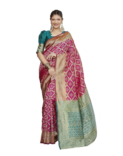 Image of Yashika Women's Banarasi Kanjivaram Art Silk Saree|Sarees for Women Ethnic Wear