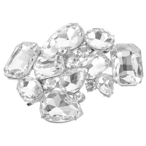 HEALEEP Clips para Zapatos de Tacón Desmontables en Color Claro, Joyas para Zapatos de Boda y Fiesta, Adornos Brillantes para Tacones Altos, Accesorios Elegantes para Calzado Mujer