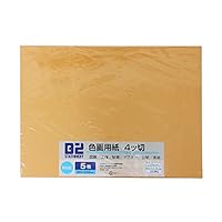 未使用 半切 2セット 昭和46年 薄茶 古色 古紙 大王製紙 フレッシュカラー色画用紙 八切 うすちゃ B-4381 1袋