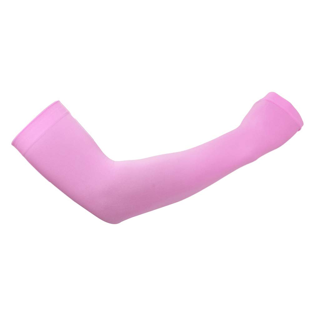 BESPORTBLE Sunscreen Sleeves UV Protection Ice Cooling Arm Cover Sun Block Cooler Sleeves for Riding Fishing Outdoor Activities Pink