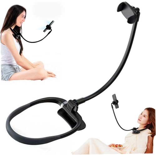 Support de cou de téléphone magnétique et flexible rotatif 360 pour vidéo POV au lit et bureau