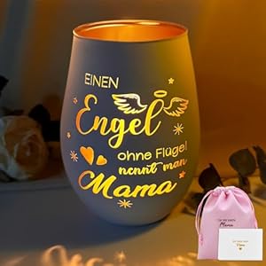 Boyatong Windlicht mit Gravur für Mama