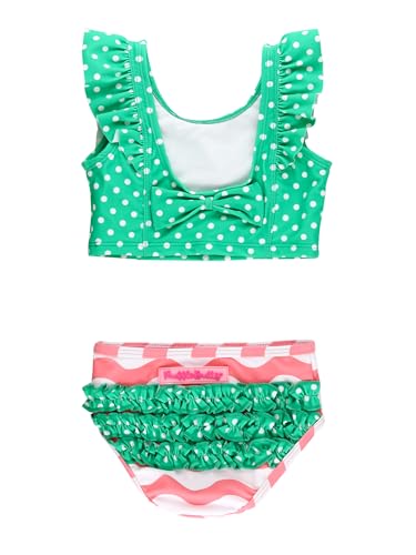 Image of RuffleButts Baby /Toddler Girls UPF50+ Waterfall Tankini Two Piece Swimsuit