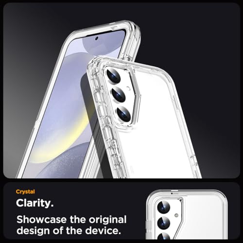 AICase for Samsung Galaxy S24 Case Clear 3 in 1 Heavy Duty Drop Protection Full Body Rugged Shockproof/Dust Proof 3-Layer Military Protective Tough Durable Cover for Galaxy S24 6.2"_1 - image 3