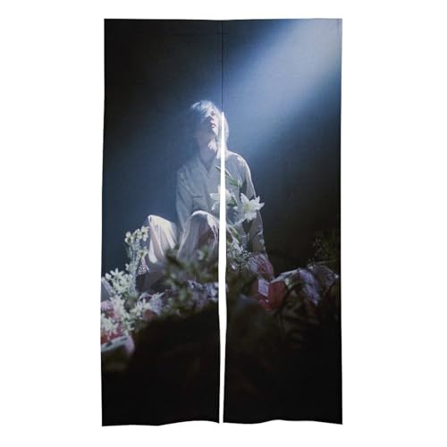 米津玄師北欧断熱のれん遮光仕切りカーテン断熱防寒のれん出入口壁仕切りカーテン四季応用家庭装飾のれん86x143cm