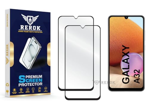Image of Gorilla Tempered Glass Screen Protector Compatible with Samsung Galaxy A32 4G [Pack of 2] | Edge-to-Edge, Bubble-Free, Case Friendly, Easy Installation Kit