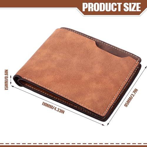 Paterr 6 Pcs Leather Photo Wallets Bulk for Men Blank Engravable for Laser Engraving DIY Christmas Gifts for Dad Husband Son2