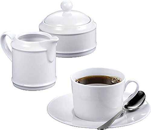 Preisvergleich Produktbild Esmeyer 433-145 Kaffeegarnitur"HEIKE" weiß