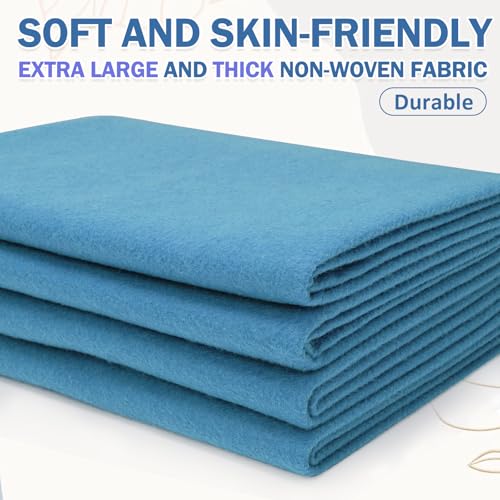 Image of XSEINO Sky Blue Large Felt Fabric 72 inch X 36 inch(2 Square Yards), 1.4 mm Thick Soft Felt Fabric Sheet for Crafts, Blue Series Colors Soft Nonwoven Fabric, Fit for Decoration, Sewing, DIY Crafts