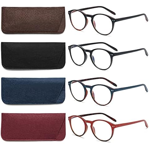 VEVESMUNDO Vintage Blue Light Blocking Glasses Cover