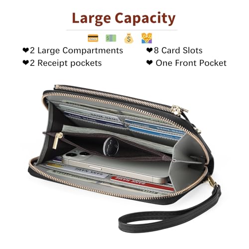 Image of GOIACII Phone Purse Crossbody Bags for Women Small Travel Wallet Touch Screen RFID Blocking