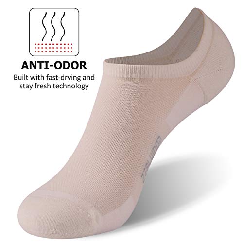 Athletic Running Socks, ZEALWOOD Unisex Merino Wool Anti-blister Cushion Hiking Socks,1/3 Pairs4