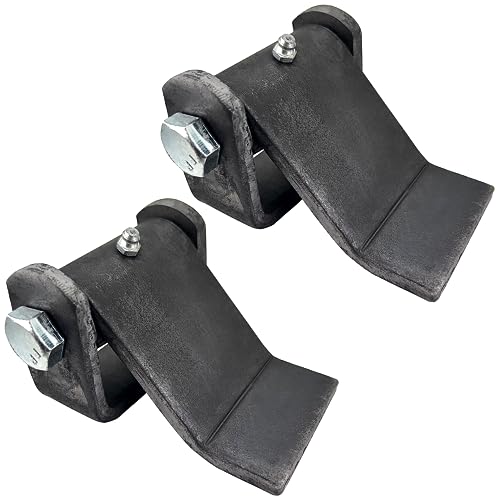 2 Pack - Dump Trailer Hinges - Trailer Door Strap - Heavy Duty – Truck Hinges – Weld On Hinge – Steel Weld On Strap – Leaf Style - Tailgate Hinge for Door Gate Body with Grease Zerk (2 PCS) by Sidco Supply - Used condition - US$18.99