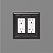 Amazon Basics Double Gang Light Switch Wall Plate, Oil Rubbed Bronze, Set of 2