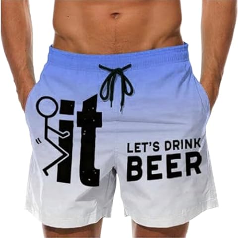Buetory Men's Linen Swim and Workout Shorts Cover