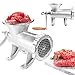 Cast Iron Table Mount Meat Grinder - Manual Mincer Includes Two 3/4