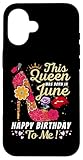 Photo Gallery custodia per iphone 16 queen was born in june happy birthday floreale tacco alto Photo Gallery custodia per iphone 16 queen was born in june happy birthday floreale tacco alto
