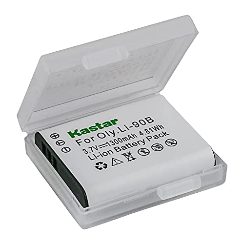 Kastar Battery (X2) & Travel Charger Kit For Olympus Li-90B Li-92B And Tough Tg-Tracker, Sh-1, Sh-2, Sp-100, Sp-100 Ihs, Sp-100Ee, Tg-1 Ihs, Tg-2 Ihs, Tg-3, Tg-4, Sh-50 Ihs, Sh-60, Xz-2 Ihs Camera #TOP1