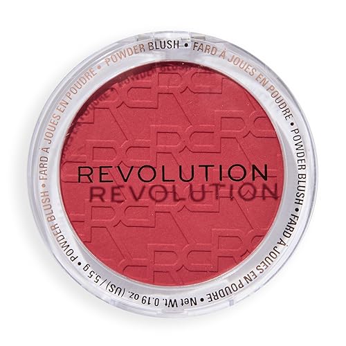 Revolution Blusher Reloaded, Efecto Aerógrafo, Colorete Modulable, Acabado Mate Suave, Vegano y No Probado en Animales, Rose Kiss, 7.5g