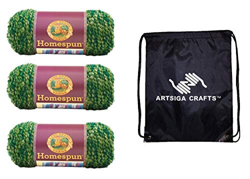 Image of Lion Brand Yarn Homespun 790-604 Forest