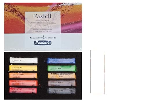 Schmincke 10 Pastels Extra Doux pour dessiner vos carnets de voyage et cartes EMI Craft