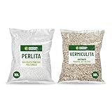 Control Garden Pack Perlita 10L + Vermiculita 10L | Sustrato para Plantas y Cultivos Interior y Exterior | Fabricado en España
