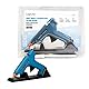 LogiLink WZ0052 - Mini-Heißklebepistole 80W ideal für DIY (do it yourself) Arbeiten mit Standfuß, Farbe: Blau - mit 2 Patronen Ø11,2mm