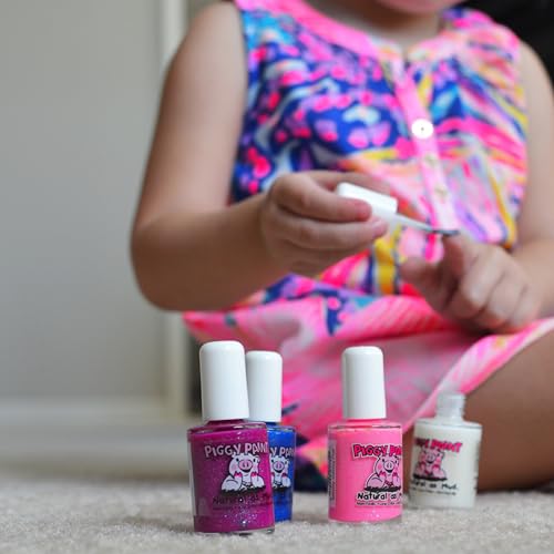 Piggy Paint | 100% Non-Toxic Girls Nail Polish | Safe, Cruelty-free, Vegan, & Low Odor for Kids | Glamour Girl