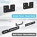 notiela Metal Soundbar Mount for Sonos Arc & Arc Ultra Wall Mount Black - Floating Wall Mount for Sonos Arc Mounting Bracket Under TV Easy to Install