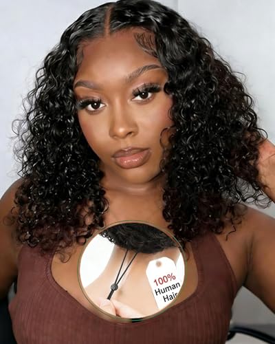 XNAIRA Half Wig Human Hair 3 In 1 Seamless Flip Over Half Wigs With Drawstring Half Wigs for Women Human Hair Glueless Wear and Go Half Up Half Down Headband Wig Human Hair(18 Inch,Natural Black)