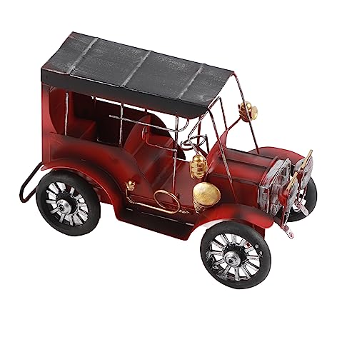 Metal Antique Vintage Car Model, Old Vintage Car Model, Antique Car with Miniature Classic Car Arts for Office Home Desktop Decoration