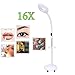 Produktbild 16X Vergrößerungslampe Einstellbarer Wirbel Arm Lupenleuchte Licht Für Die Hautpflege Beauty Maniküre Tattoo Salon Spa Stehende Lampe