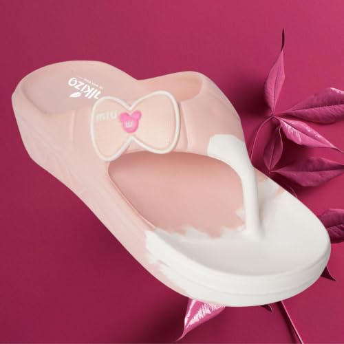 Image of Women's Soft EVA Flip | Peach & White