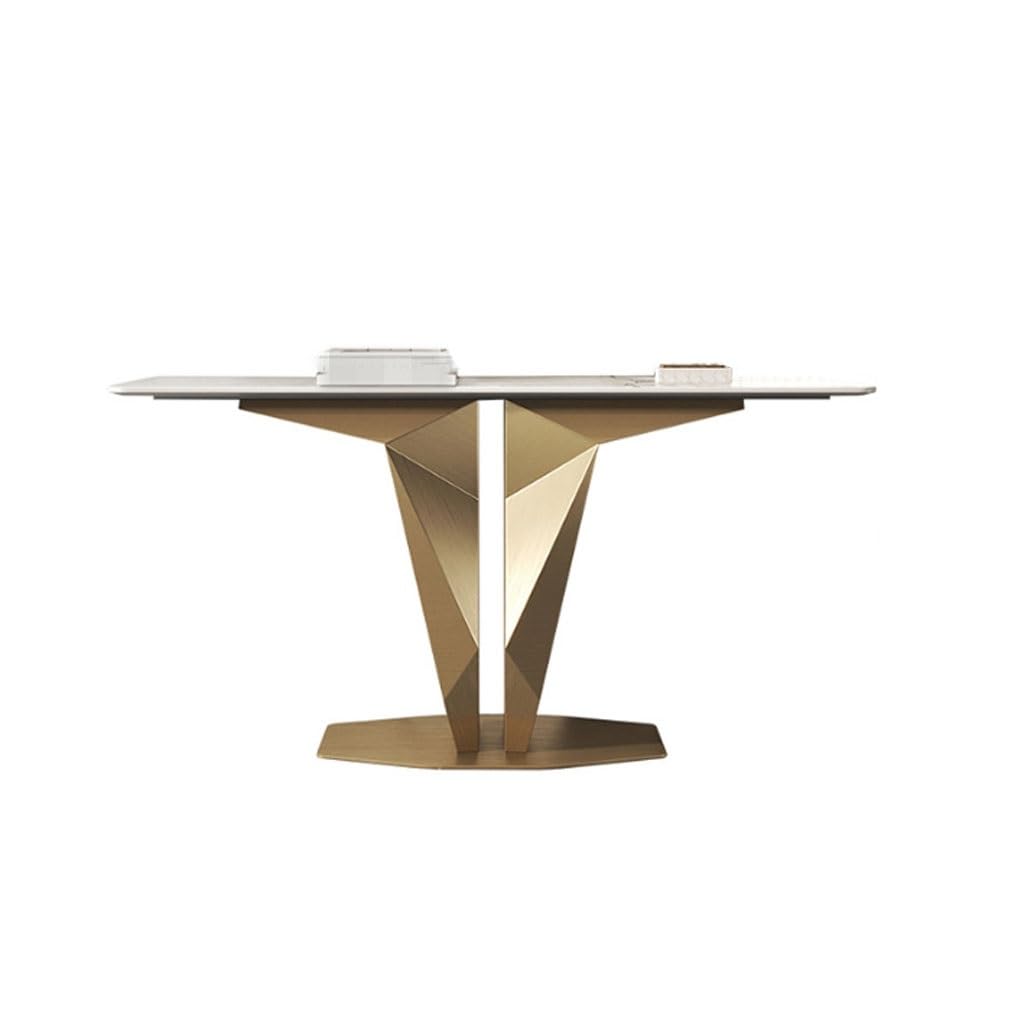 ENGENDER Console Tables Creative Metal Console Table, Simple Home Slate, Entrance(S:120CMX35CMX85CM)