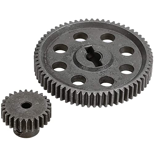 Sharegoo Rc 11184 Spur Differential 64T Steel Metal Main Gear & 11176 Pinion 26T Motor Gear Combo Compatible With Redcat Volcano Epx Hsp 1/10 Monster Truck Car #TOP4