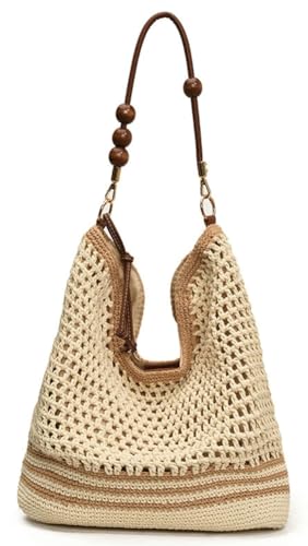 Bohemia Straw Beach Bag Women Macrame Crossbody Purse Shoulder Tote Bag Travel Beach Bag Summer Top-handle Hobo Bags 2025