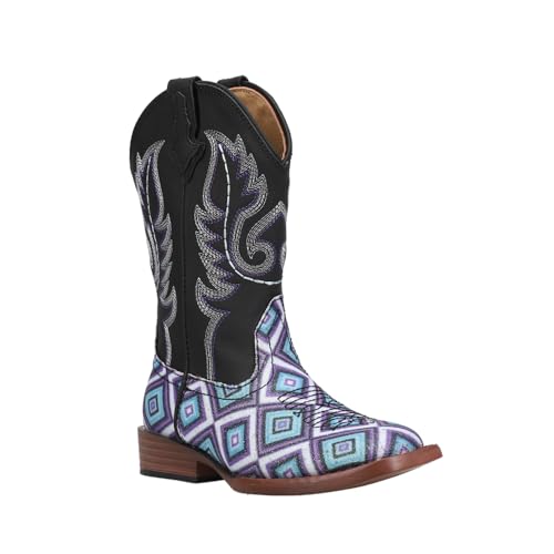 Roper Kids' Glitter Diamonds Western Boot2