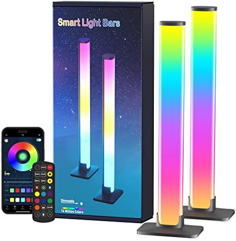 Smart Light Bars,Barhootao LEDIC Ambient Lighting for Gaming, Movies, PC, TV, Room Decoration,Music Sync,Voice-Pickup,APP&Remote Control,16 Million Colors,USB Interface(Without Adapter)