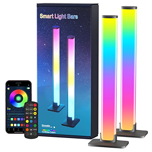 Smart Light Bars,Barhootao Ledic Ambient Lighting For Gaming, Movies, Pc, Tv, Room Decoration,Music Sync,Voice-Pickup,App&Remote Control,16 Million Colors,Usb Interface(Without Adapter) #TOP29